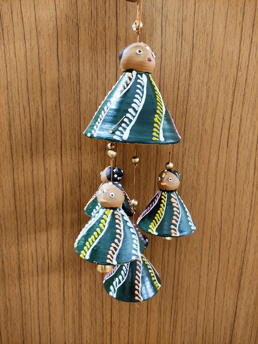 Wind Chime Green Lady - WC12