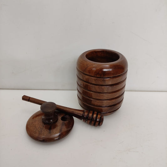 Wooden Honey Jar - WHJ0028