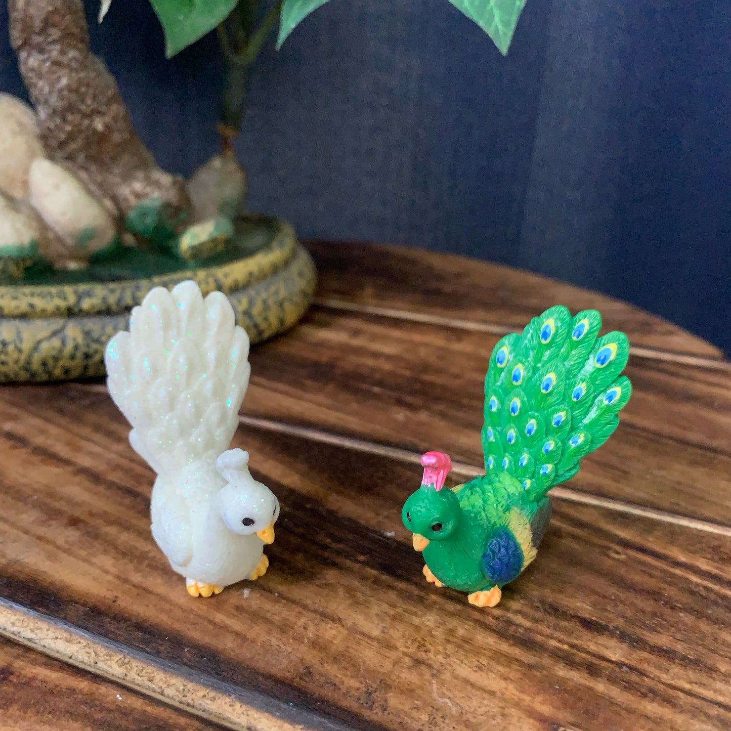 White & Green Peacock - PB03