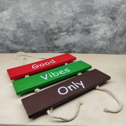 Good Vibes Only - Wooden Wall Hangings - GVO1