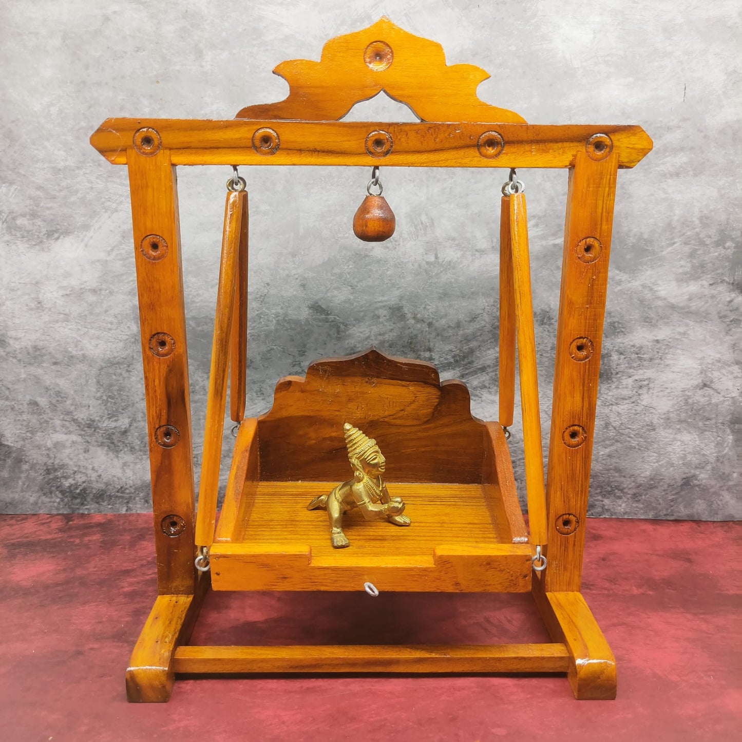 Handcrafted Wooden Jhula - Unjal for God - MW9