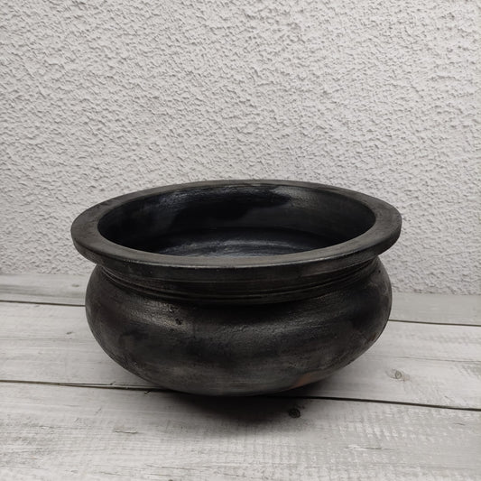 S Type Black Clay Pots - OCB24