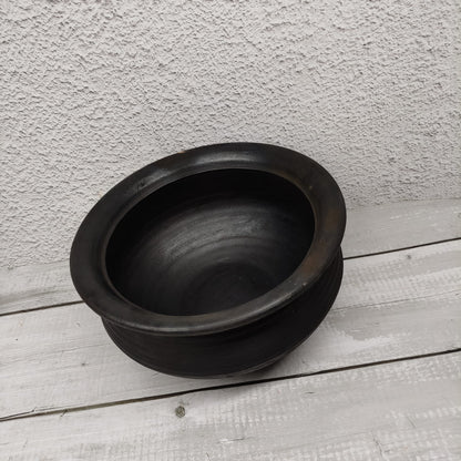 Fine Finish Black Clay Pot - OCB21