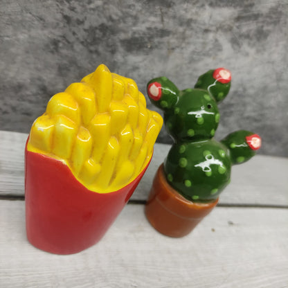 Salt and Pepper, Fries and Cactus Set - BC02