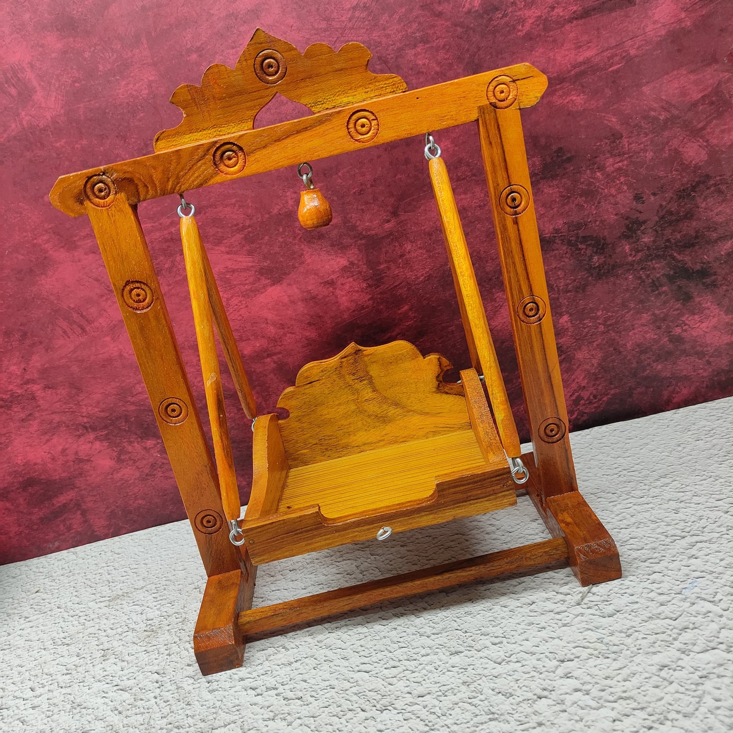 Handcrafted Wooden Jhula - Unjal for God - MW10