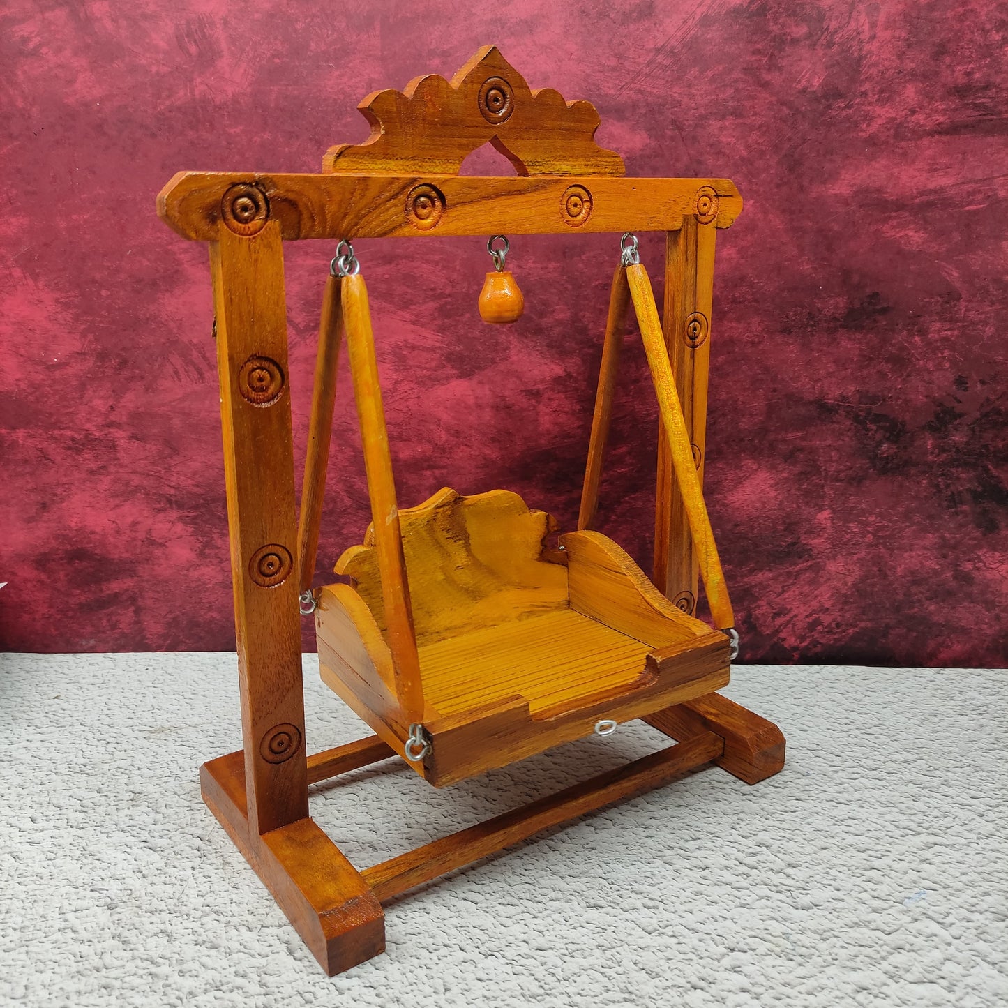 Handcrafted Wooden Jhula - Unjal for God - MW10