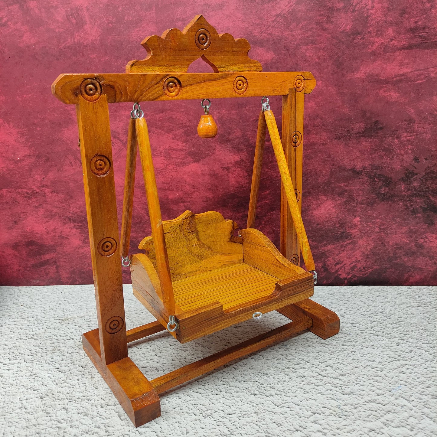 Handcrafted Wooden Jhula - Unjal for God - MW10