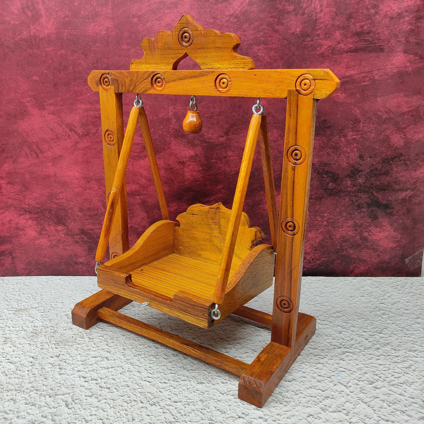 Handcrafted Wooden Jhula - Unjal for God - MW10