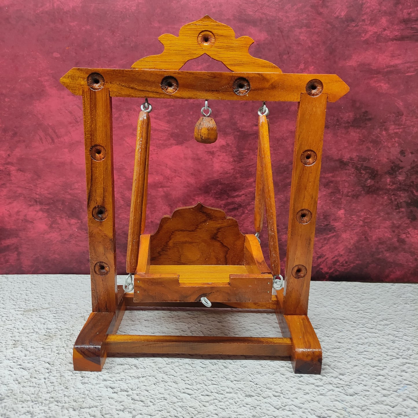 Handcrafted Wooden Jhula - Unjal for God - MW9