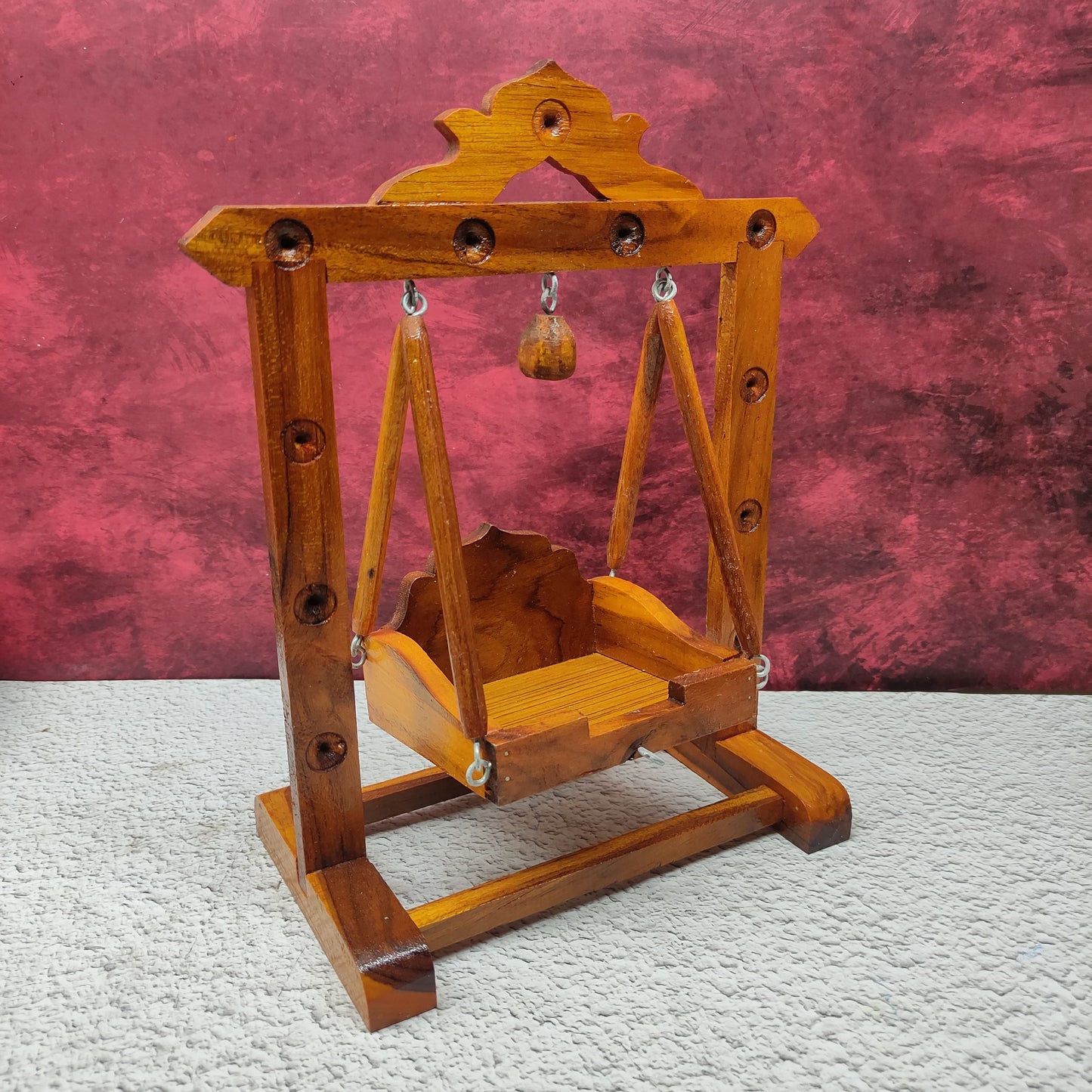 Handcrafted Wooden Jhula - Unjal for God - MW9
