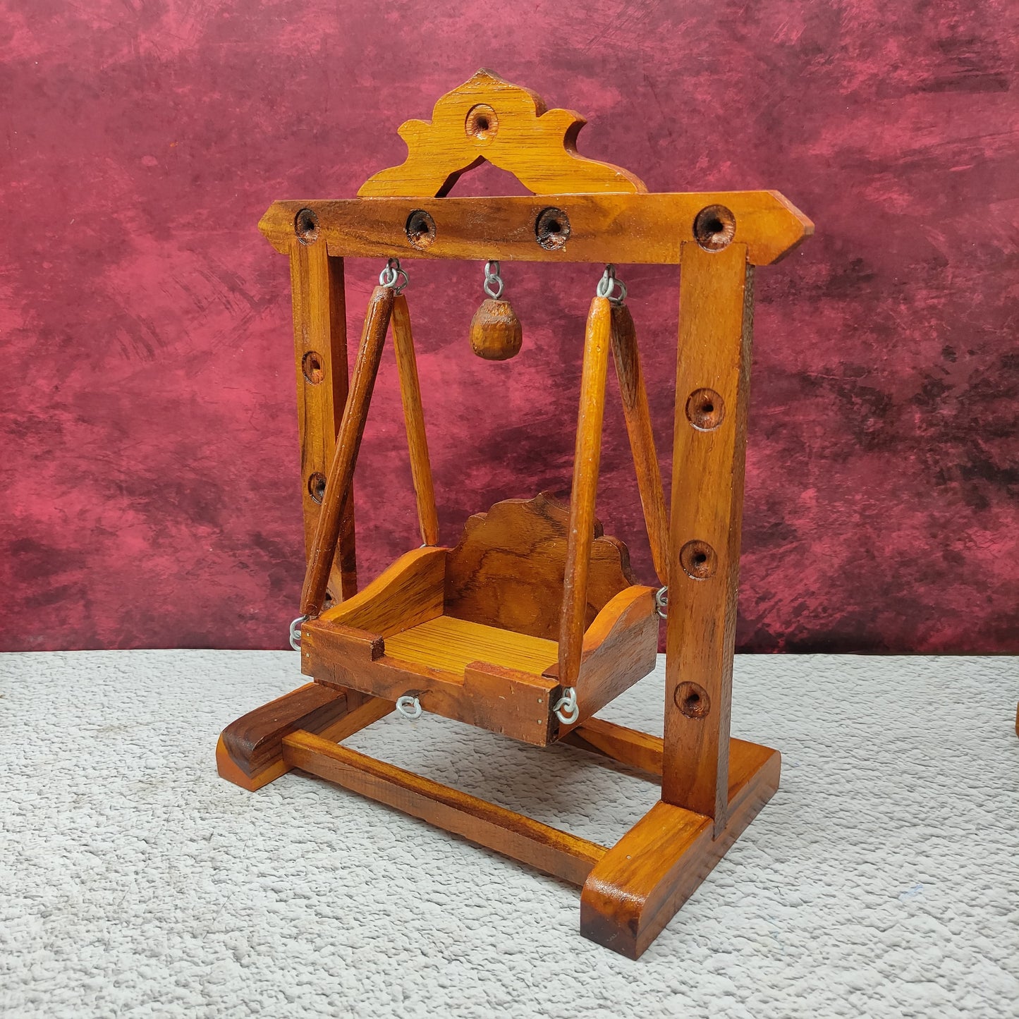 Handcrafted Wooden Jhula - Unjal for God - MW9