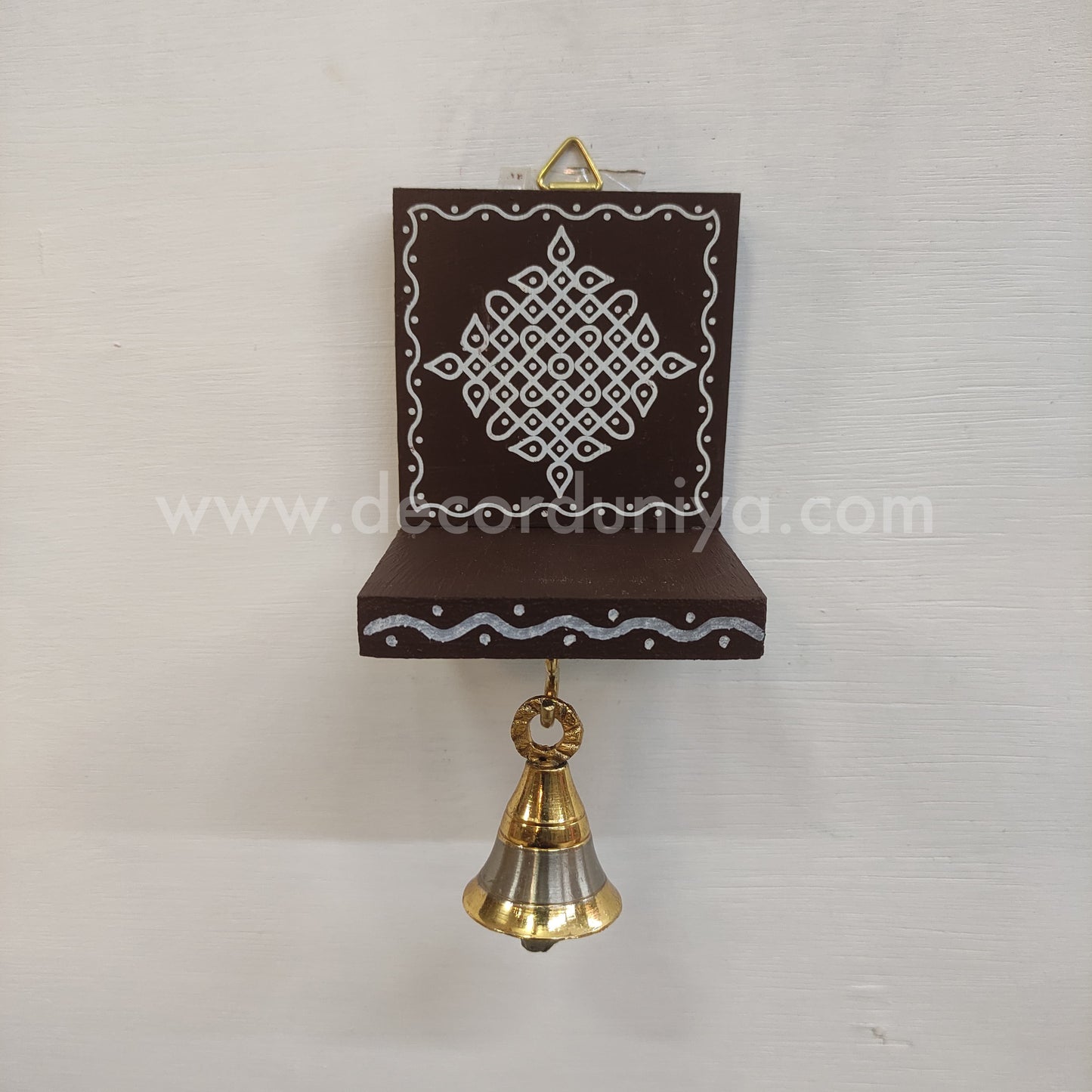 Wooden Kolam Wall Shelf | Vilakku madam - VM61