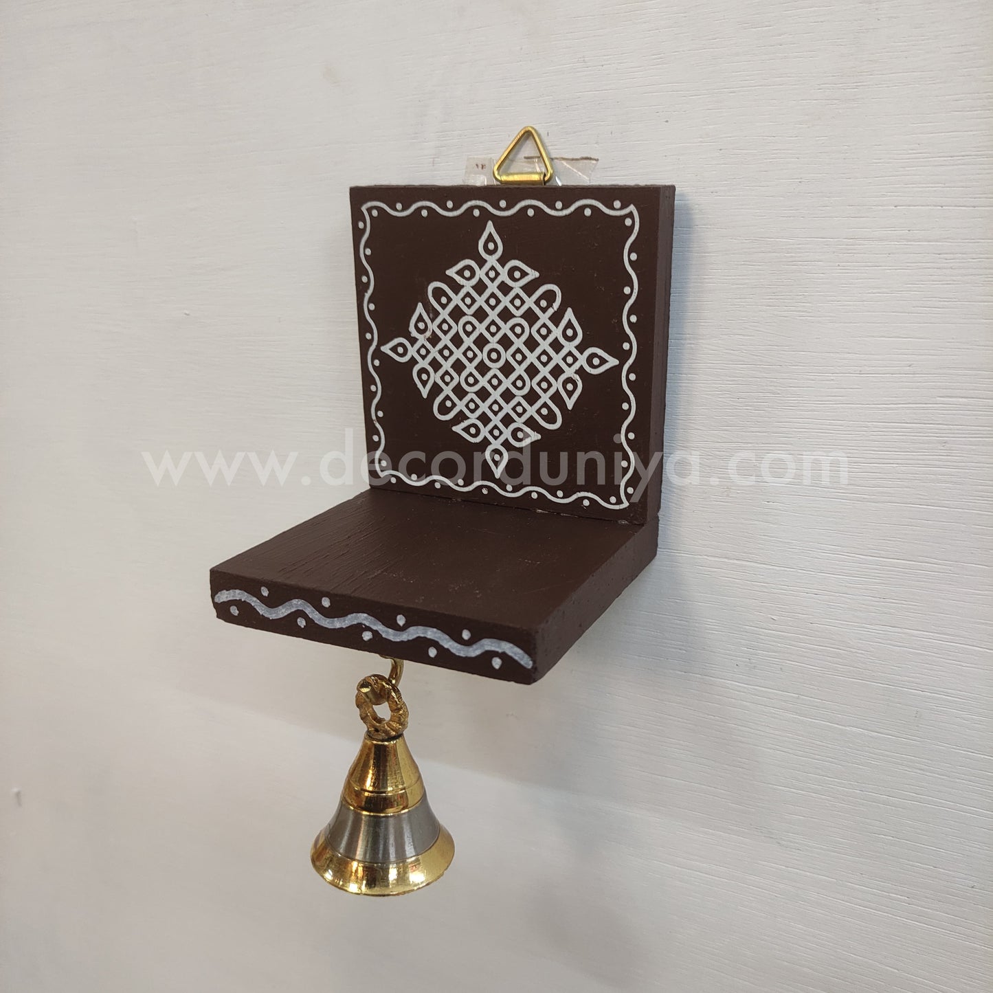 Wooden Kolam Wall Shelf | Vilakku madam - VM61