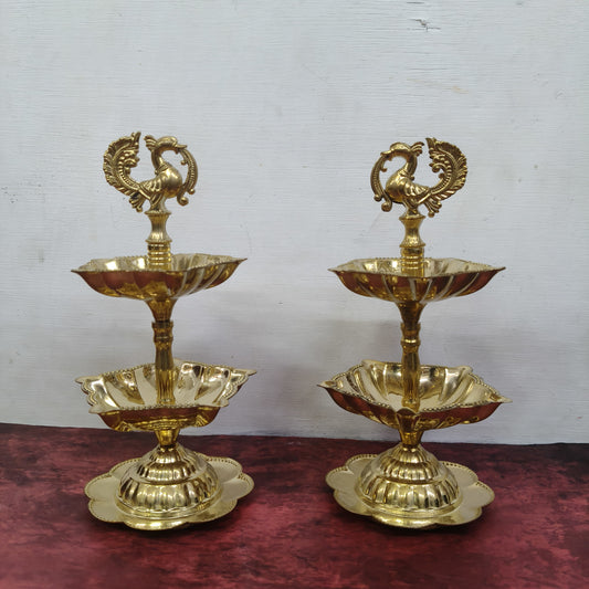 2 Layer Kuthu Vilakku Pair - RJ35