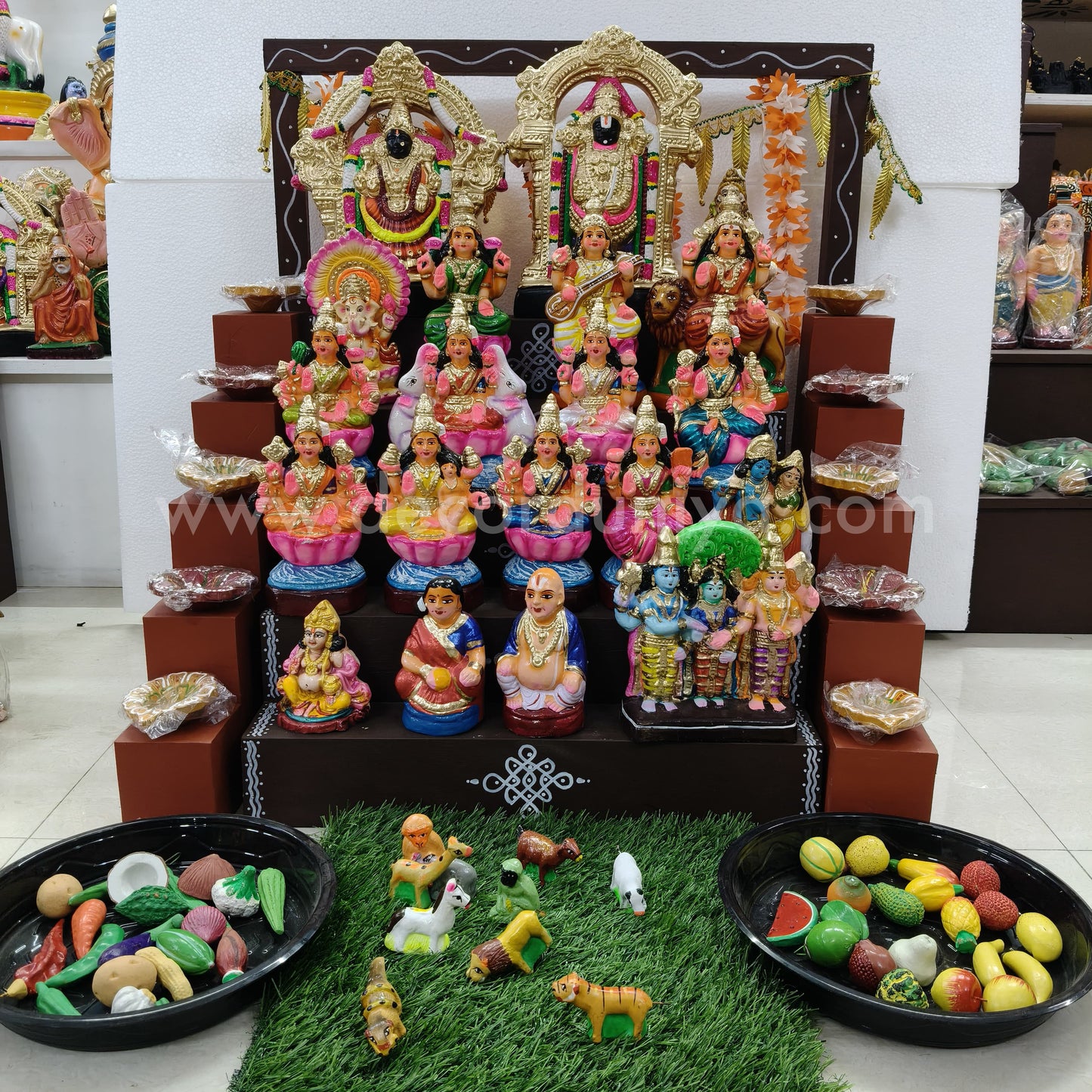5 Step Clay Dolls Golu - Entire Set - CG110