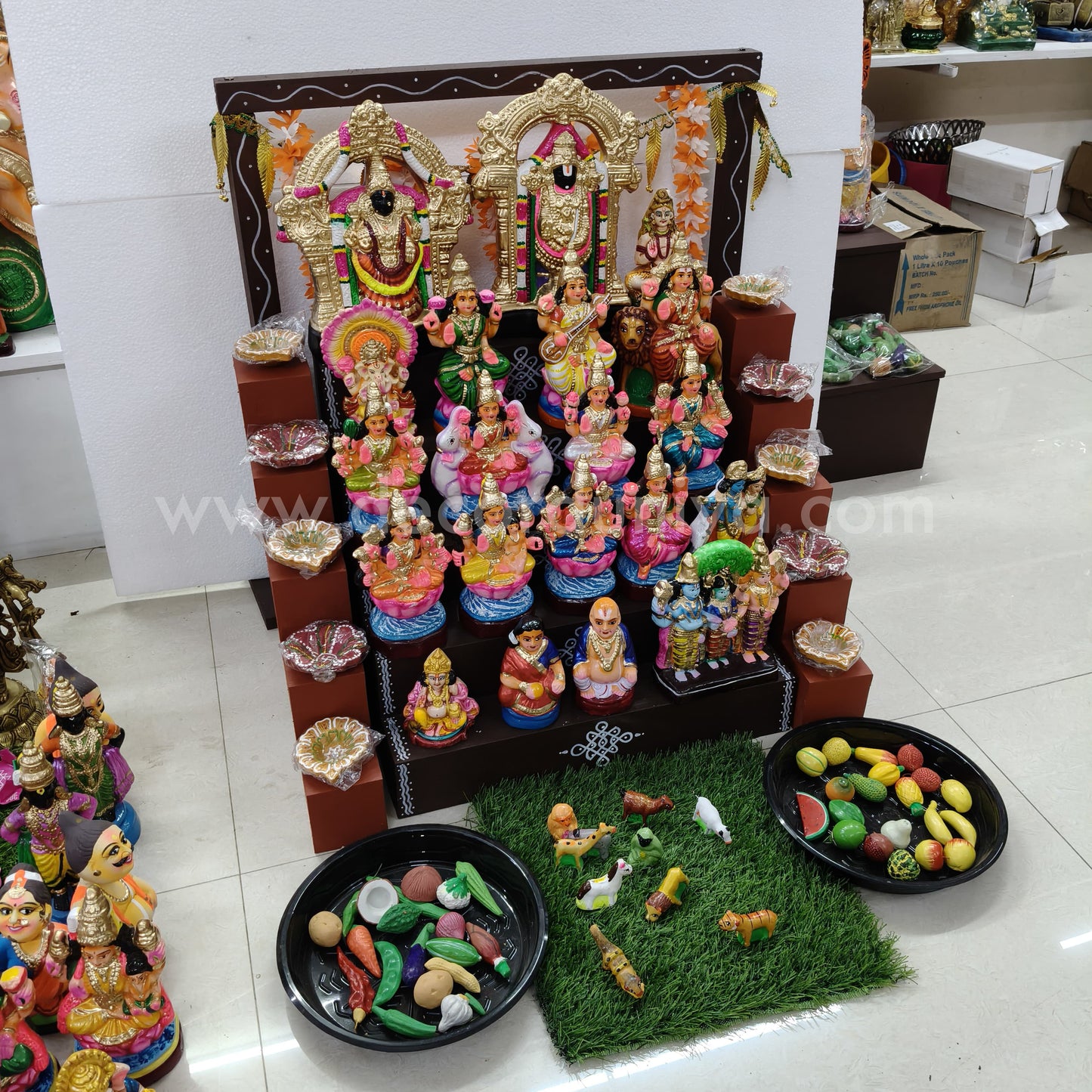 5 Step Clay Dolls Golu - Entire Set - CG110