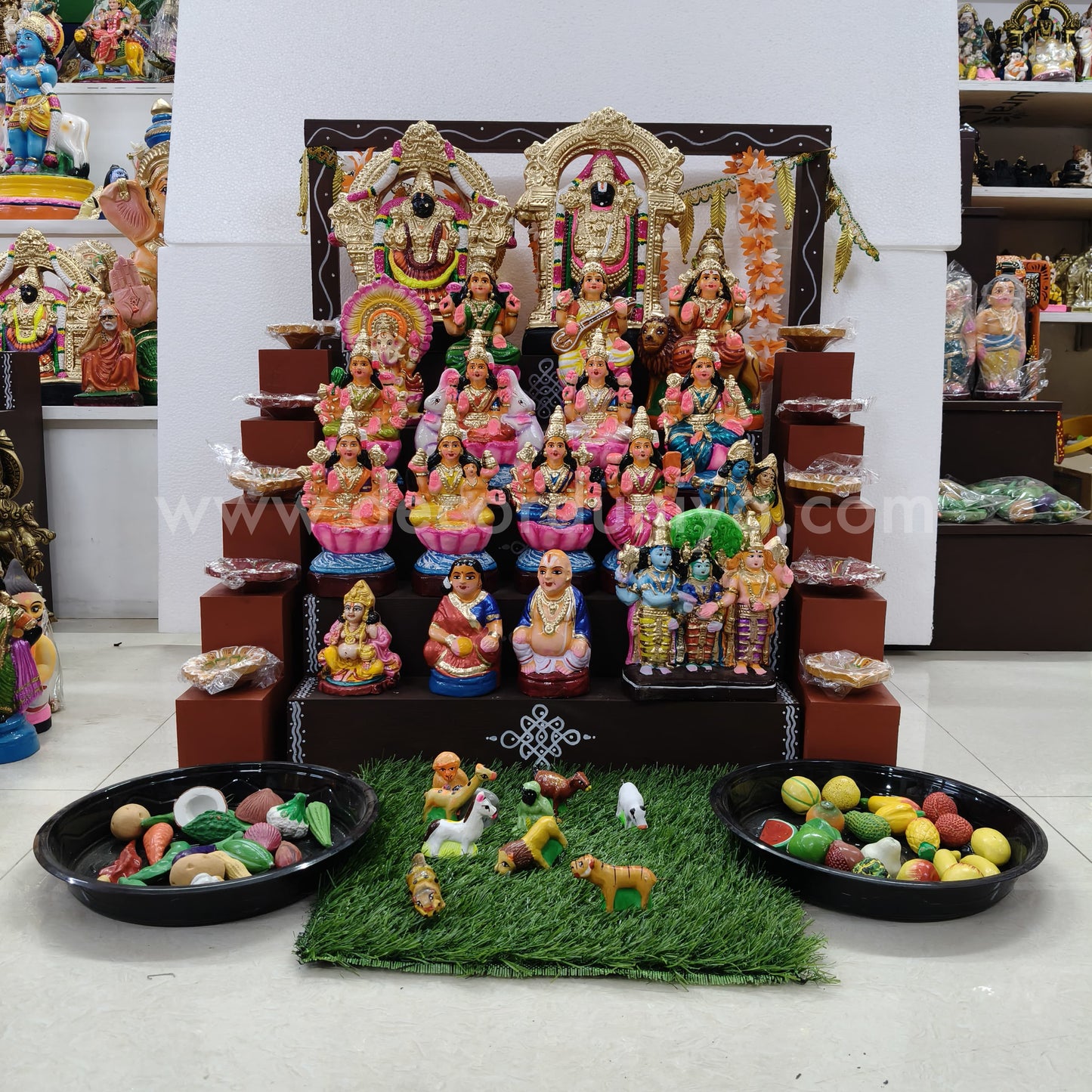 5 Step Clay Dolls Golu - Entire Set - CG110