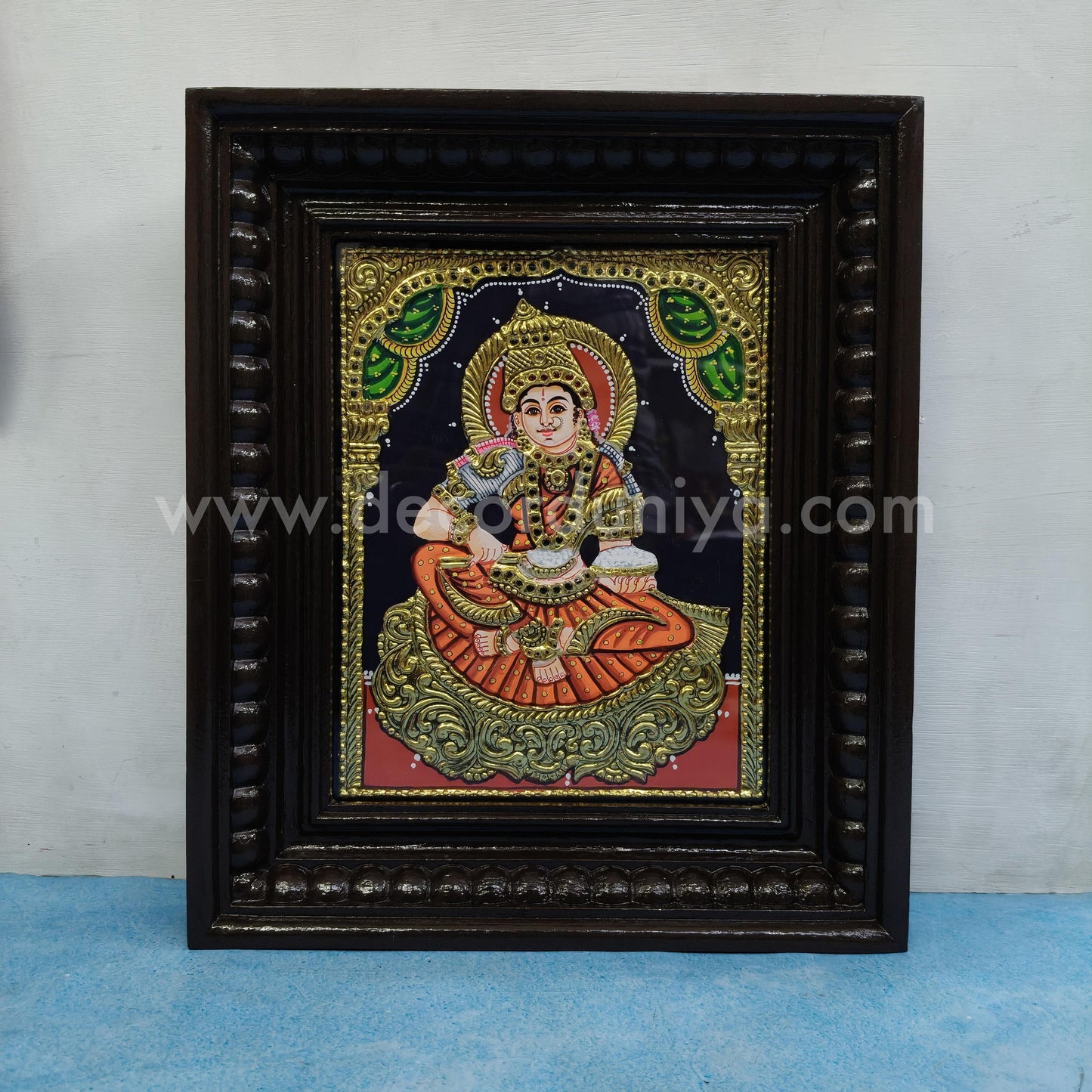 Tanjore Painting | Annapoorani | Chettinad Frame | - Flat Gold Foil - TPM104