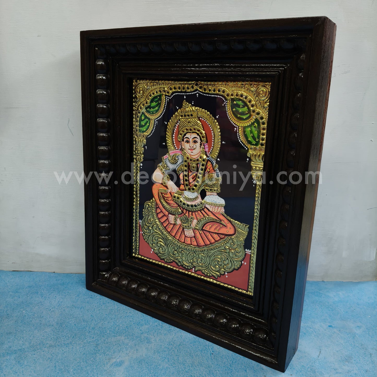 Tanjore Painting | Annapoorani | Chettinad Frame | - Flat Gold Foil - TPM104