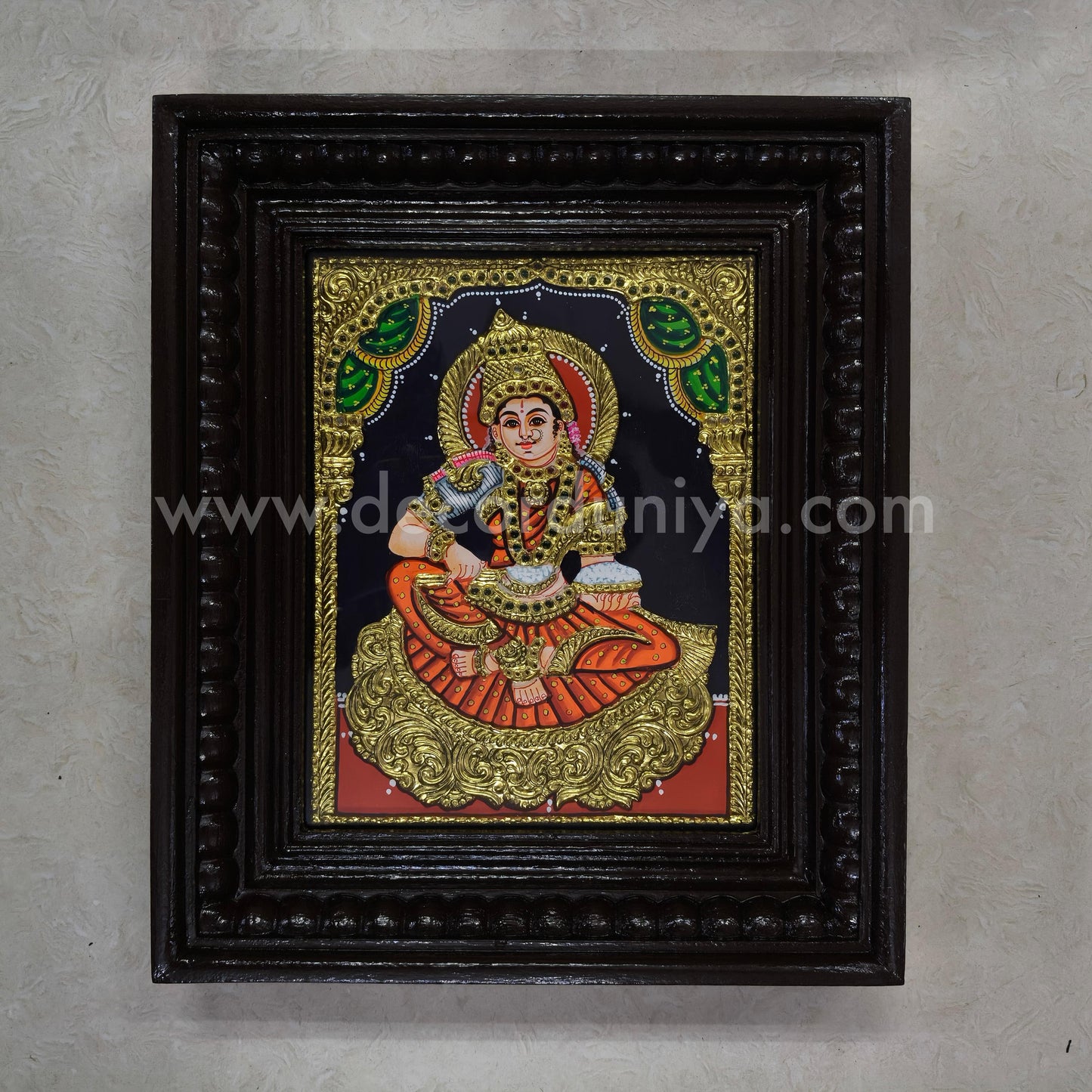 Tanjore Painting | Annapoorani | Chettinad Frame | - Flat Gold Foil - TPM104