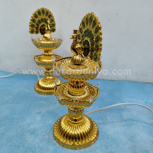 Electric Kuthu Vilakku | LED Light | Vilakku | Pair (2 pcs) - KAR03
