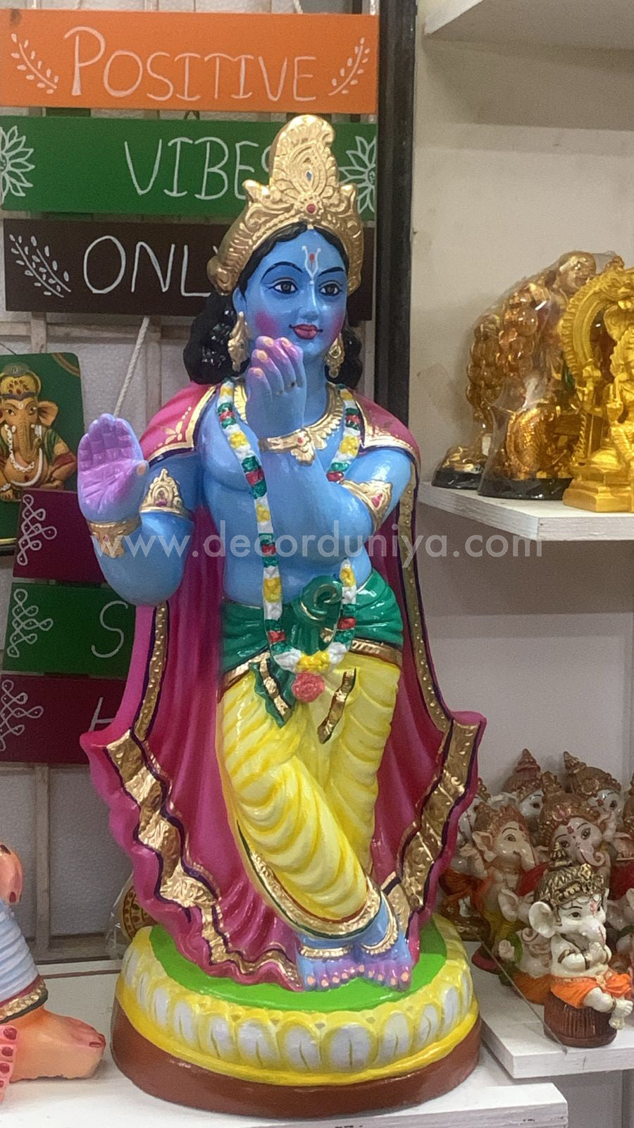 Sri Krishna Handcrafted Clay with Color - SKC021
