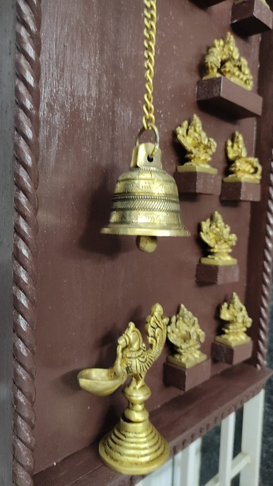 Wooden Ashtalakshmi Wall Decor-ALC1