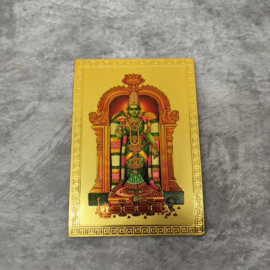 Fridge Magnet - Mettalic Gold Finish - Meenakshi - FM8