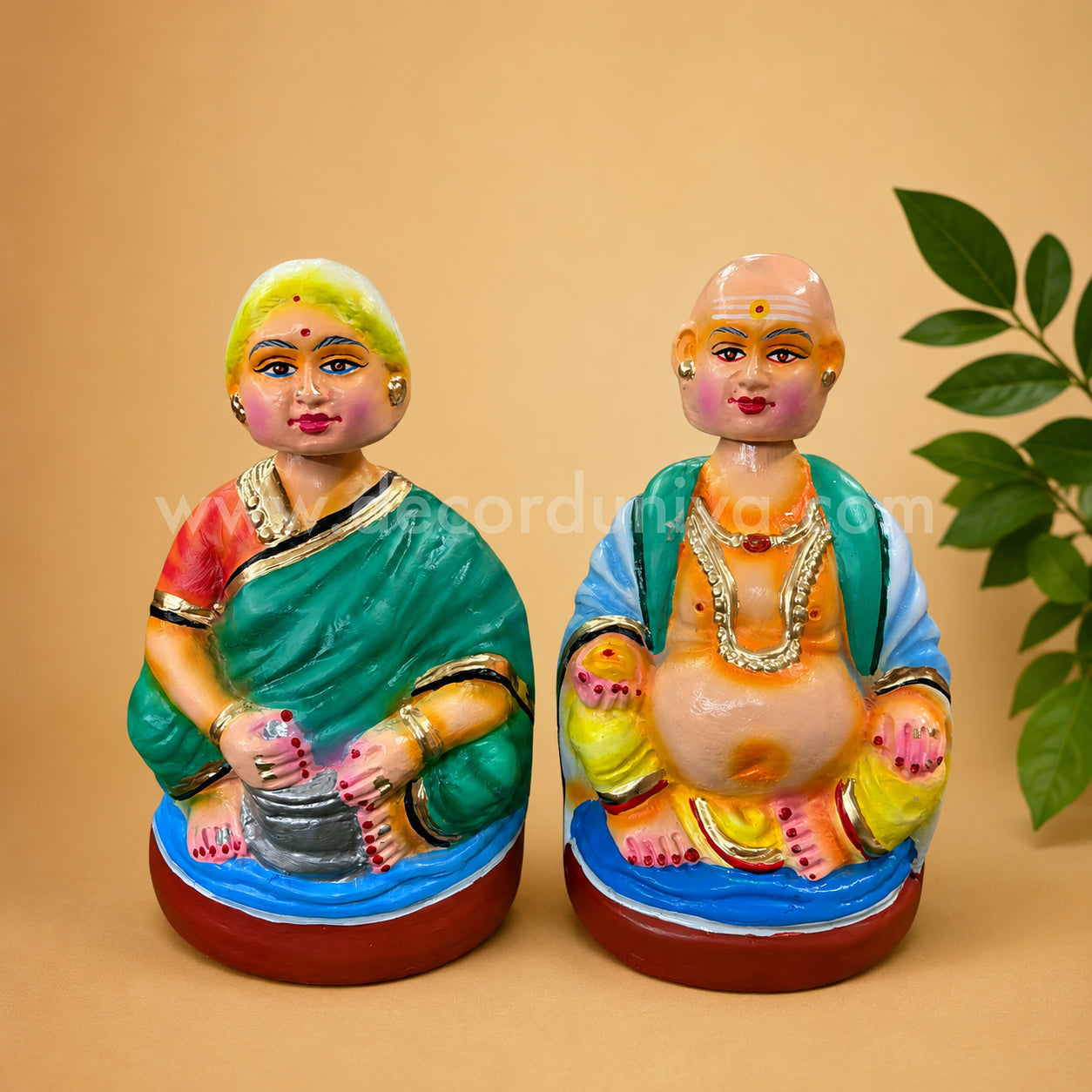 Thatha Patti | Thanjavur Dancing Doll | Height - 9 inches - TD129-CC