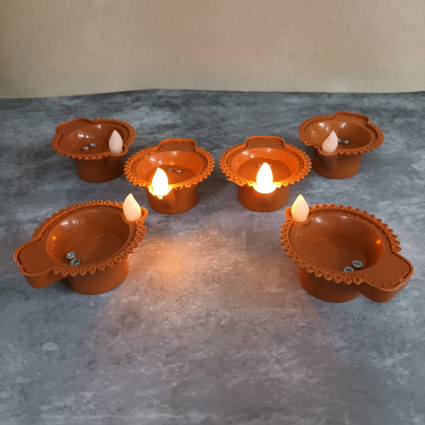 Water Sensor Diyas - Set of 6 Pcs - WD03