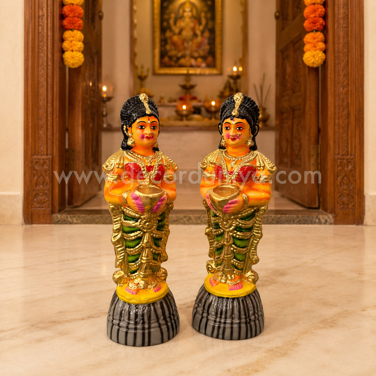 Paavai Vilakku | Vishnu | Golu Bommai | Decor Duniya Golu Dolls | Navaratri Golu Bommai - TK901