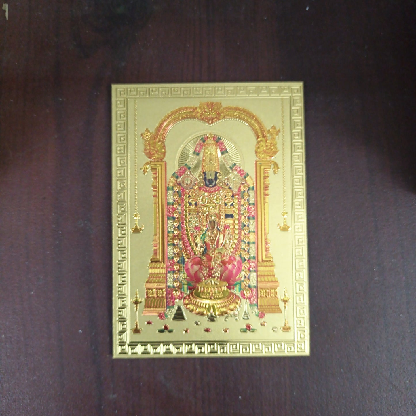 Fridge Magnet - Mettalic Gold Finish - Perumal - FM18