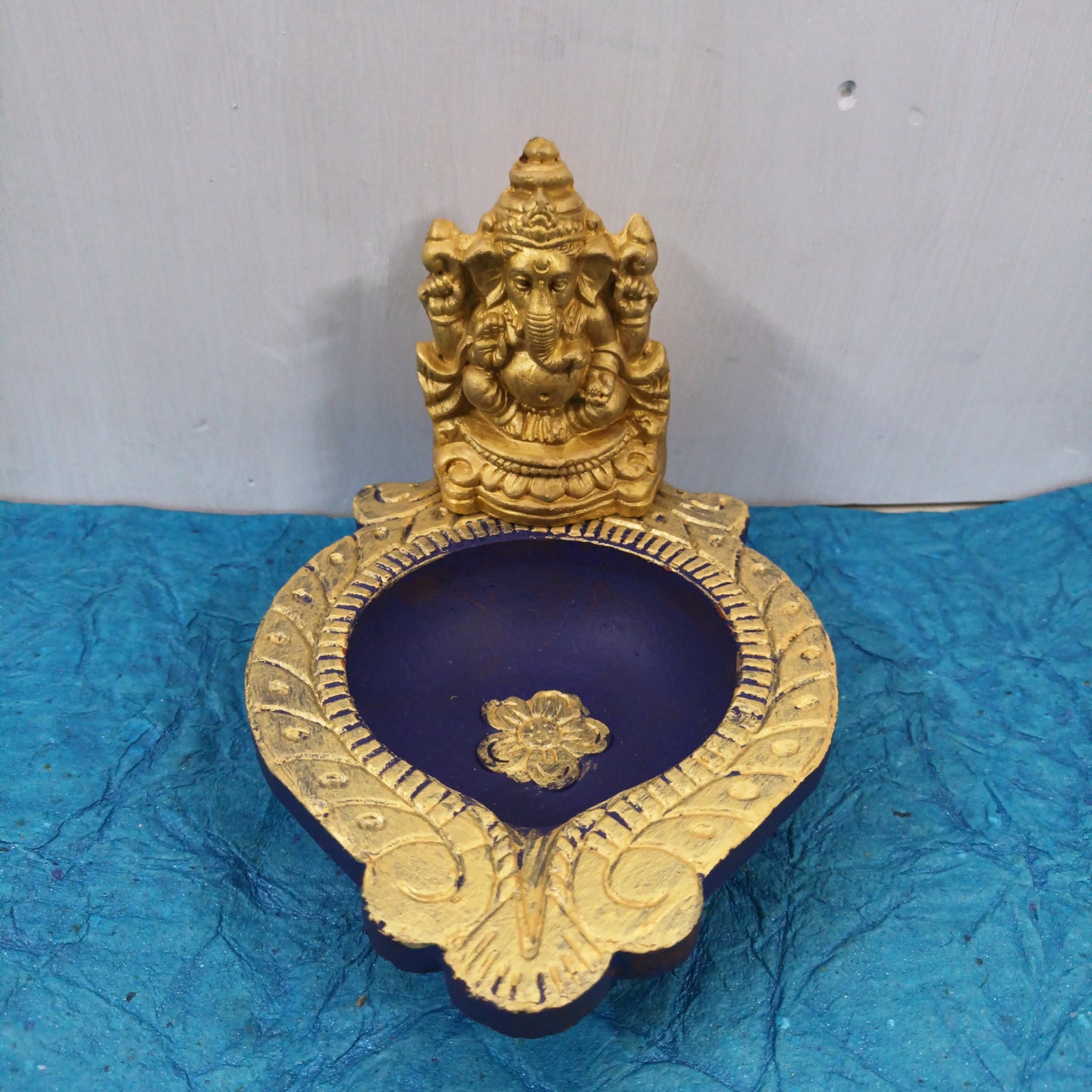 Clay Ganesha Vilakku - GV3
