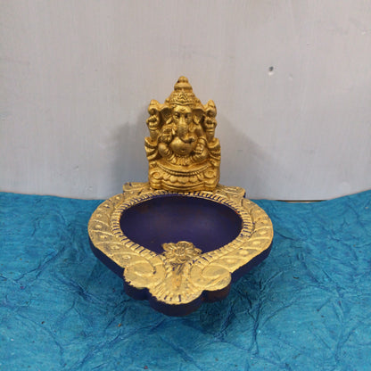 Clay Ganesha Vilakku - GV3