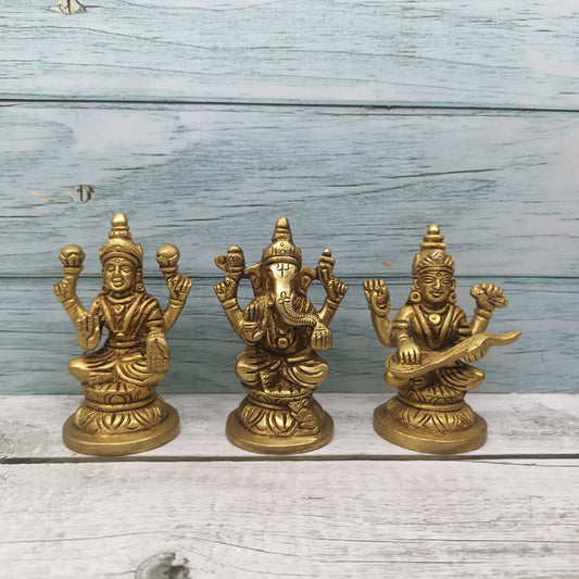 Lakshmi Ganesha Saraswathi set  - LGS03
