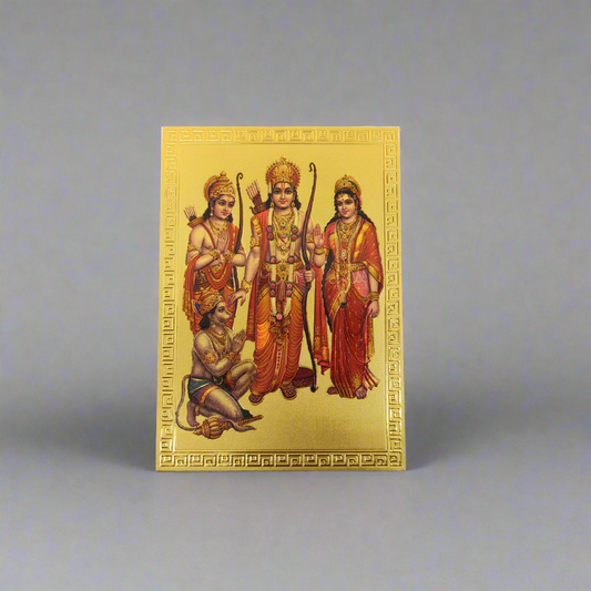 Fridge Magnet - Mettalic Gold Finish - Ramar Seetha - FM12