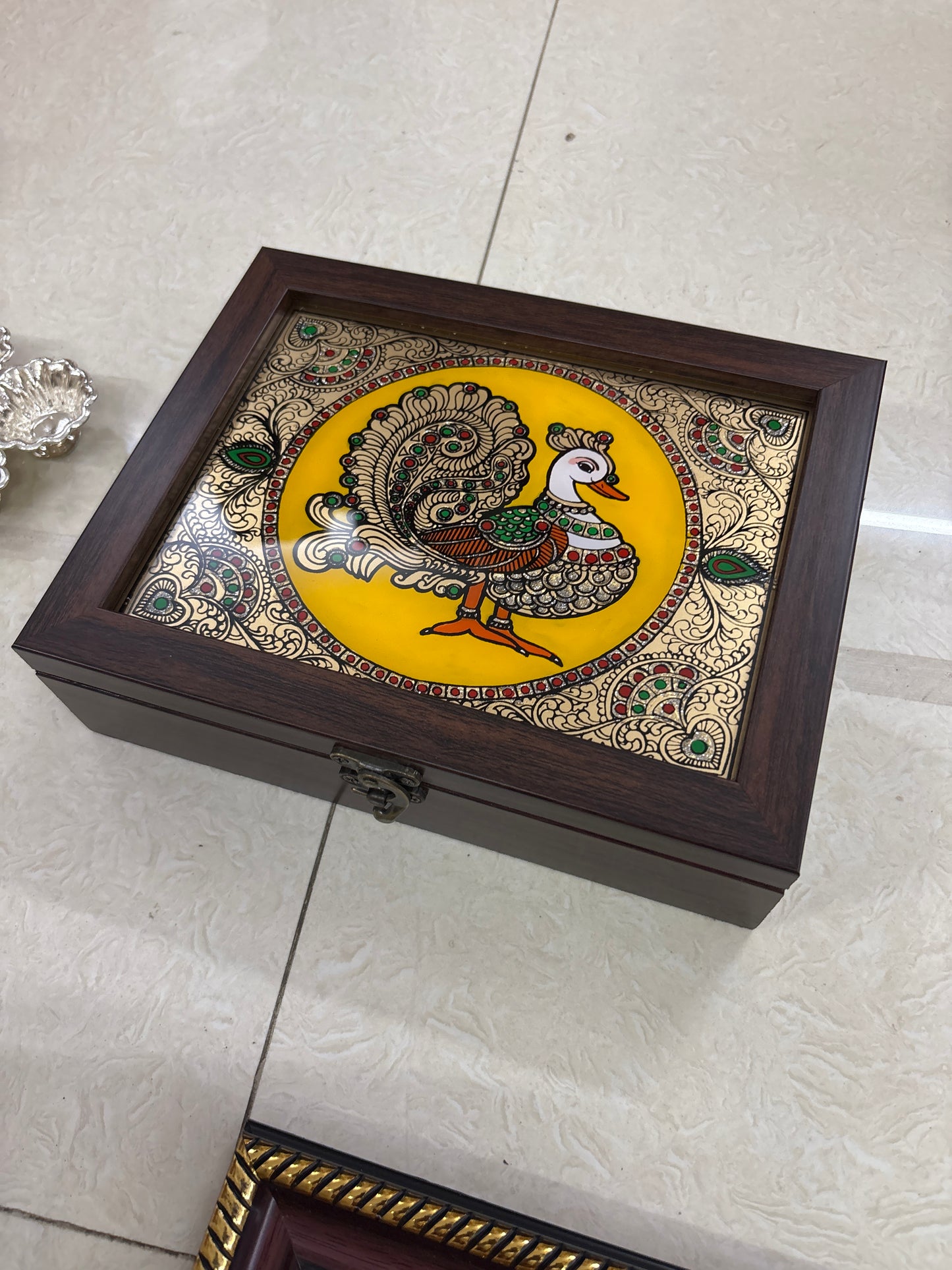 Jewel Box | Reverse Glass Painting | Tanjore Artwork - PVK14