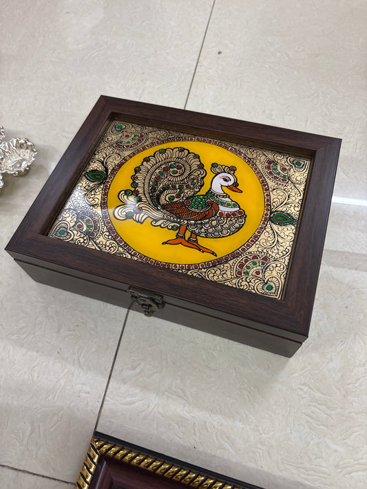 Jewel Box | Reverse Glass Painting | Tanjore Artwork - PVK14
