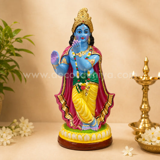 Sri Krishna Handcrafted Clay with Color - SKC021