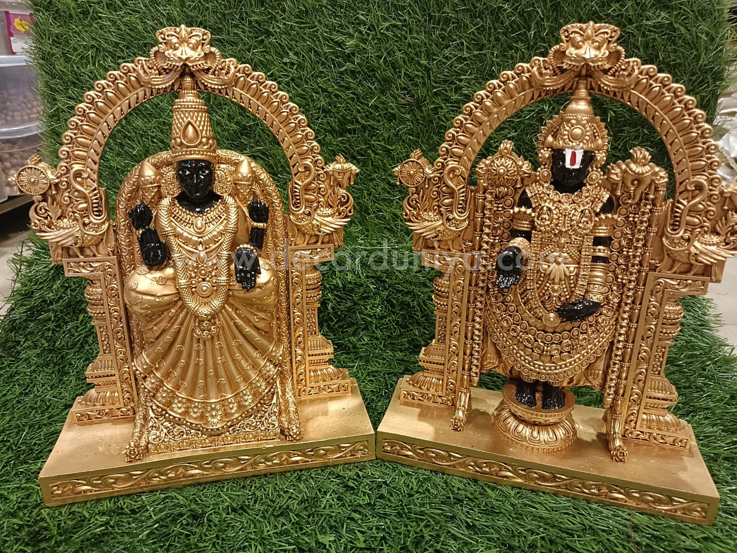 Venkatesha Perumal Thayar | Perumal Thayar | Gold Finish | Polyresin | SV1
