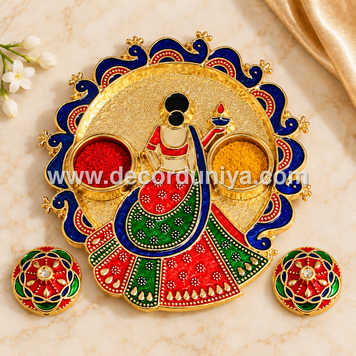 Meenakari Kum Kum Holder - KM101