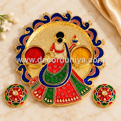 Meenakari Kum Kum Holder - KM101