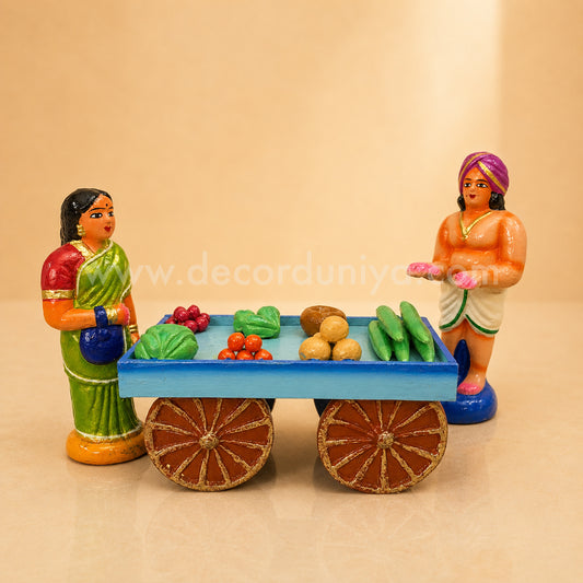 Kai Vandi | Vegetable Seller | Golu Bommai | Decor Duniya Golu Dolls | Navaratri Golu Bommai - TK909