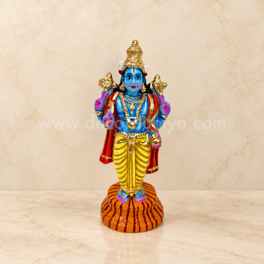 Lord Dhanvantari Clay Golu Doll | God of Ayurveda Navaratri Golu Bommai & Pooja Décor – TKS09
