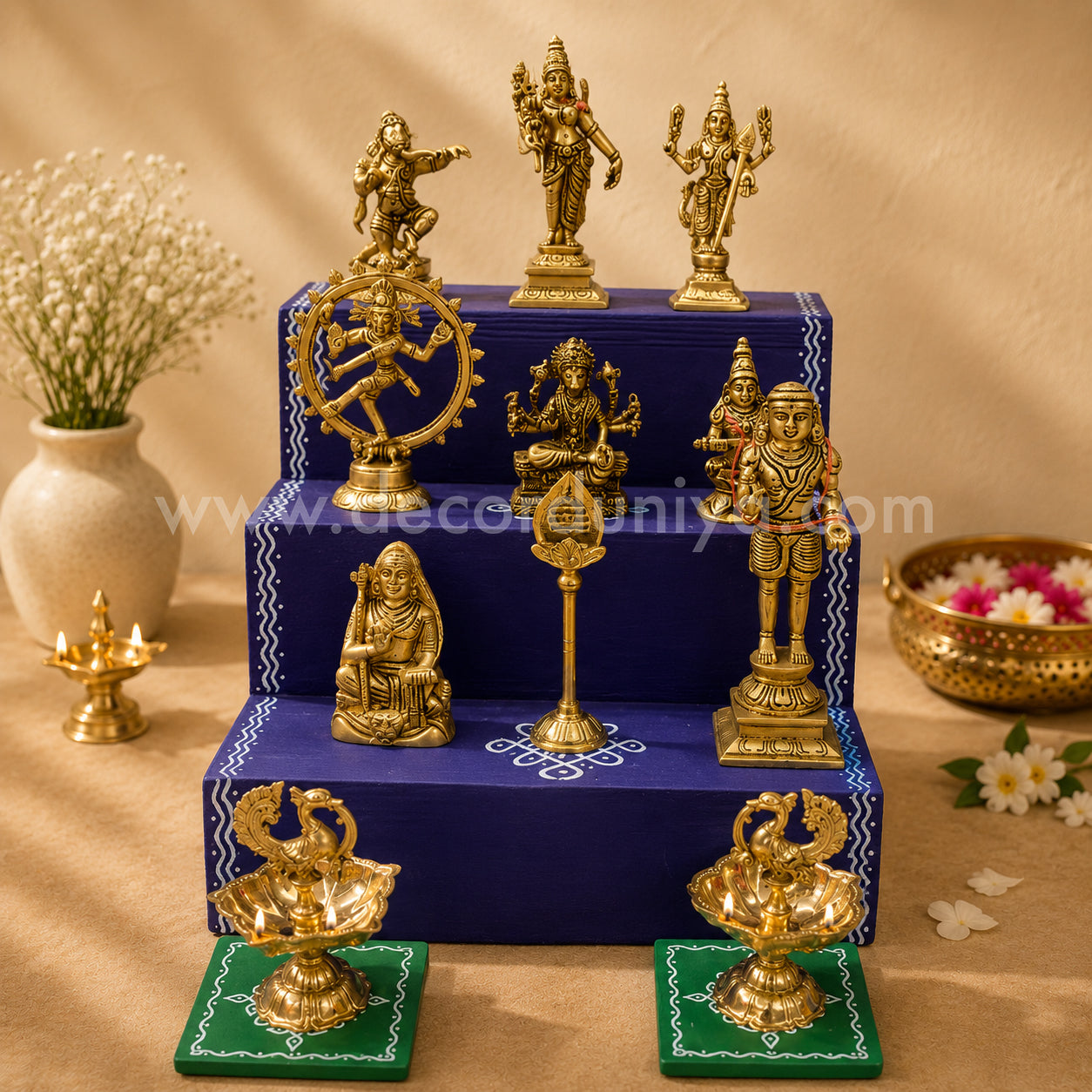 3 Step Brass Shivan Golu - Entire Set - SG1