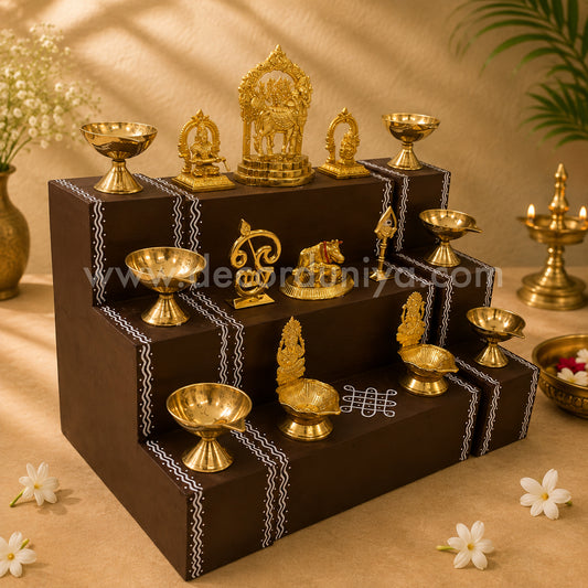 3 Steps Mini Golu Padi with idols - MS14