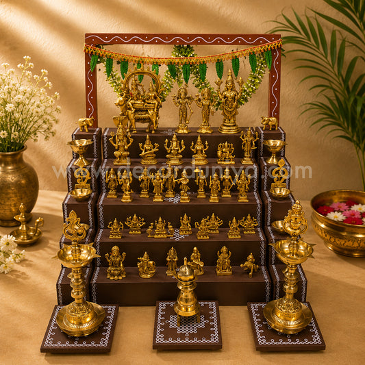 5 Step Brass Idols Golu - Entire Set - MB106