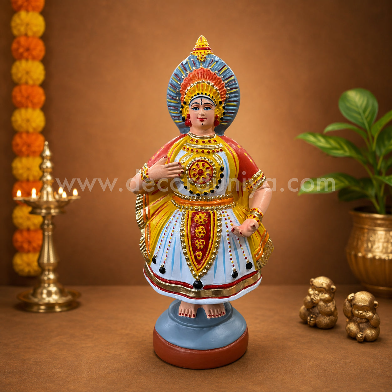 Kantara | Thanjavur Dancing Doll | Height - 13.5 inches - TD132-CC