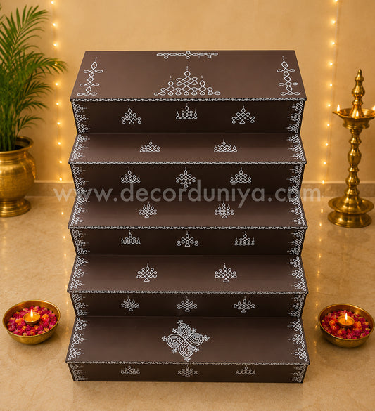 Dismantable 5 step Golu Padi | 30 inches Width - DGP24