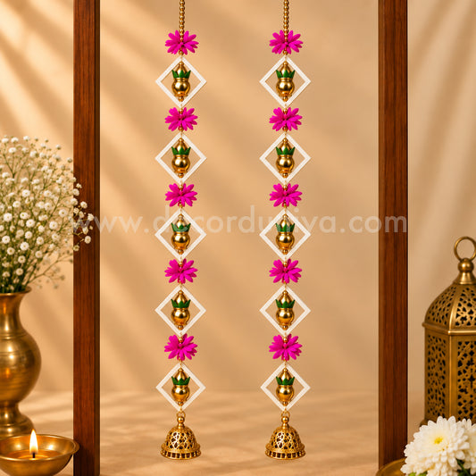 Kalasam Thoranam | Toran for Entrance Door | Traditional Door Hanging & Home Décor | Decor Duniya – T1
